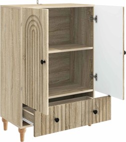 vidaXL Πλαϊνό γραφείο Sonoma Δρυς 66 x 34,5 x 95 εκ.