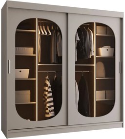 Ντουλάπα Bahrajn 200 συρόμενη-Cashmere