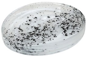 Πιάτο Γλυκού Οβάλ (15x12.5x2) Espiel Atlas Alabaster White/Black HOR1611K6