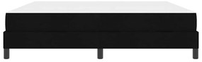 vidaXL Κρεβάτι με ελατήρια με στρώμα Μαύρο 180 x 200 cm ύφασμα