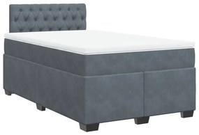 ΚΡΕΒΑΤΙ BOXSPRING ΜΕ ΣΤΡΩΜΑ ΣΚΟΥΡΟ ΓΚΡΙ 120X200 ΕΚ. ΒΕΛΟΥΔΙΝΟ 3286289