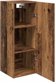 vidaXL Επιτοίχιο ντουλάπι Παλιό Ξύλο 34,5 x 34 x 90 εκ.