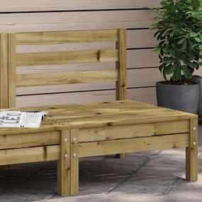 vidaXL Corner Sofa Treated pine wood Natural Impregnated