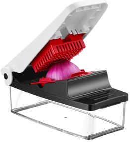 Πρέσα πολλαπλών χρήσεων Izibizi PS-331A, 1,2 l, 2 λεπίδες, Ανοξείδωτο ατσάλι, Λαστιχένια πόδια, χωρίς BPA, Λευκό/Μαύρο