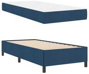vidaXL Κρεβάτι με ελατήρια Μπλε, Μαύρο 100 x 200 cm