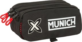 Τριπλή Κασετίνα Munich Vulcan Μαύρο 21,5 x 10 x 8 cm