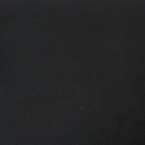 Πλαίσιο Κρεβατιού Κεφαλάρι Μαύρο/Λευκό 80x200εκ Συνθετικό Δέρμα - Μαύρο