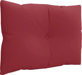 vidaXL Μαξιλάρια Παλέτας 3 τεμ. Μπορντό Υφασμάτινα