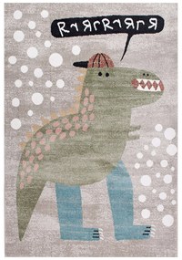 Παιδικό Χαλί (160x230) Polcarpet Carousel Dream 9904 Beige Dinosaur