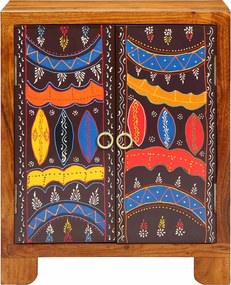 vidaXL Sideboard Πολύχρωμο 50x35x60 μασίφ ξύλο ακακίας