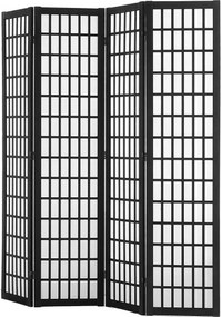 VEVOR Room Divider Japanese Wall Divider 4 Panel Screen for Room Separation