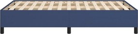 vidaXL Πλαίσιο κρεβατιού χωρίς στρώμα μπλε 120x200cm ύφασμα