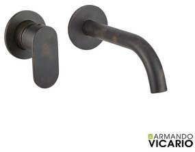 Armando Vicario SLIM Μπαταρία Νιπτήρος εντοιχισμού 2 οπών Rusty Black