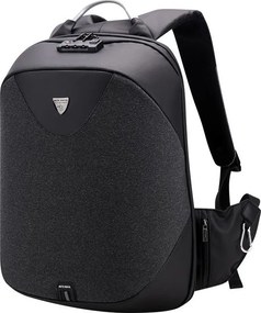 Arctic Hunter B00208-BK τσάντα πλάτης, με θήκη laptop, αδιάβροχη, μαύρη