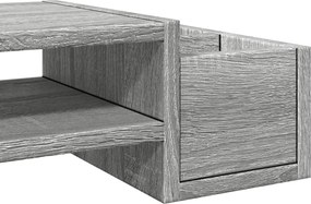 vidaXL Βάση Οθόνης με Αποθ. Γκρι Sonoma 70x27x15 εκ. Επεξεργ. Ξύλο