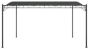 vidaXL Τέντα Ανθρακί 4 x 3 μ. 180 γρ./μ² από Ύφασμα και Ατσάλι
