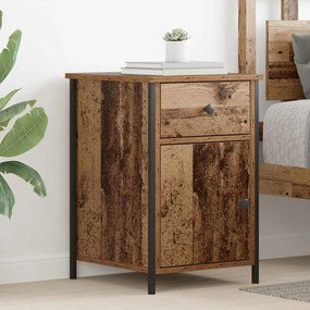 vidaXL Κομοδίνο 2 pcs Παλαιό ξύλο 40 x 42 x 60 εκ. Επεξεργασμένο ξύλο