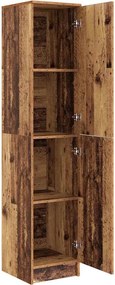 vidaXL Highboard Παλιό ξύλο 35 x 39 x 168 εκ.