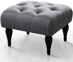 Σκαμπό Floral 209FLF1290 51x46x36cm Grey