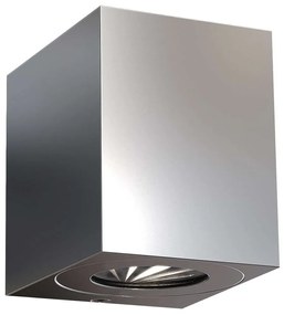 Φωτιστικό Τοίχου Canto Kubi 2 49711034 10x8,7x10,4 Led 500Lm 2x6W 2700K IP44 Steel Nordlux Stainless Steel