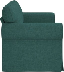 vidaXL Καναπές Σκούρο Πράσινο