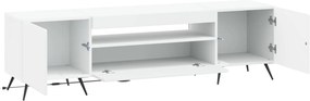 vidaXL Ντουλάπα LED Τηλεόρασης Λευκό Επεξεργασμένο Ξύλο
