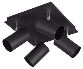 Φωτιστικό Οροφής-Σποτ Marley 24x15x24cm Black Mat 802430432 Trio Lighting Metal
