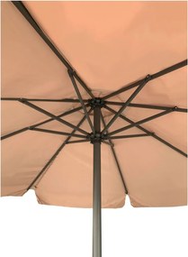 ΟΜΠΡΕΛΑ Αλουμινίου Σκελετός Ανθρακί - Ύφασμα Μπεζ   1τμχ