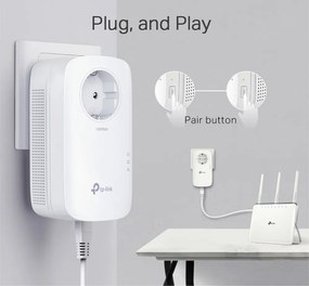 TP-LINK Passthrough Powerline Starter Kit TL-PA8010P, AV1300, Ver: 3.0