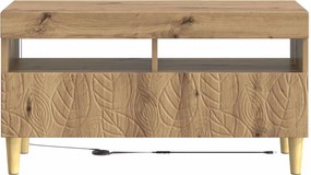 vidaXL Ντουλάπα LED Τηλεόρασης Artisan Δρυς Επεξεργασμένο Ξύλο