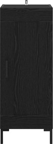 vidaXL Πλαϊνό γραφείο Olden Μαύρη Οξυά 34,5 x 34 x 90 εκ.
