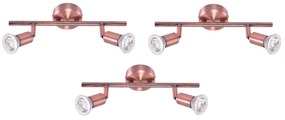 SE 140-C2 (x3) Saba Packet Copper adjustable spotlight+ HOMELIGHTING 77-8844