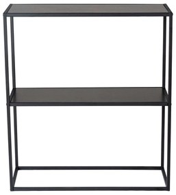 Κονσόλα Andas 706CLN1107 80x30x85cm Black Melamine, Metal