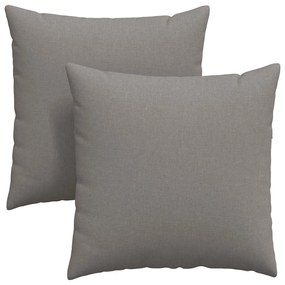 vidaXL Μαξιλάρι Καναπέ 2 pcs Taupe 80 x 80 cm ύφασμα