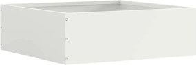vidaXL Περίγραμμα γκαζόν 6 pcs Λευκό 40 x 40 x 13 cm Ατσάλι