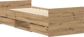 vidaXL Πλαίσιο κρεβατιού χωρίς στρώμα 90x190 εκ. Επεξεργασμένο Ξύλο