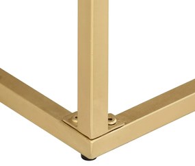 vidaXL Τραπέζι Κονσόλα Χρυσό 90 x 30 x 75 εκ. από Μασίφ Ξύλο Μάνγκο