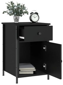 vidaXL Κομοδίνο Μαύρο 40 x 42 x 60 εκ. από Επεξεργασμένο Ξύλο
