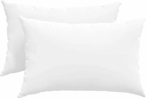 vidaXL Μαξιλάρι Καναπέ 2 pcs Λευκό 60 x 40 cm ύφασμα