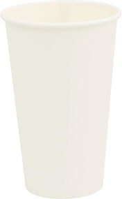 vidaXL Χάρτινα κύπελλα καφέ 1000 τεμάχια 16oz 400ml Λευκό