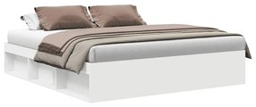 vidaXL Πλαίσιο Κρεβατιού Λευκό 180 x 200 εκ. Super King