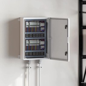 vidaXL Ντουλάπι Ελέγχου Γκρι 47 x 20 x 60 εκ ΑΒΣ Πλαστικό