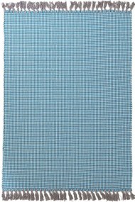 Χαλί Urban Cotton Kilim Houndstooth Caribbean Sea Royal Carpet 160X230cm