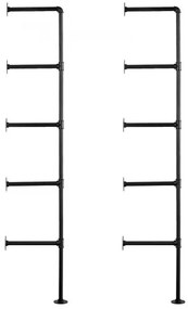 VEVOR Industrial Pipe Shelf 5 Tier 2PCS 11.8in W Wall-Mount Planks NOT Included