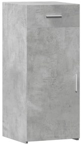 Ντουλάπι Γκρι Σκυροδέματος 40x42,5x93 εκ. Επεξεργασμένο Ξύλο - Γκρι