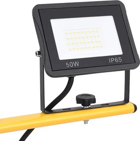 vidaXL Προβολέας LED με Τρίποδο Θερμό Λευκό 2 x 50 W
