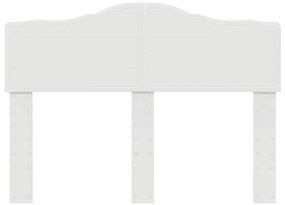 vidaXL Κεφαλάρι με κεφαλάρι Λευκό 135 cm Επεξεργασμένο ξύλο