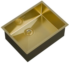 Helika Nova 100L Υποκαθήμενος Ανοξείδωτος Νεροχύτης 59x45mm PVD Gold