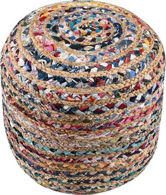 Πουφ (Φ40x40) Pol Rugs & Mats Jute Chindi