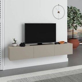 Megapap Έπιπλο Τηλεόρασης Επιτοίχιο Francy Sandstone 180x30x30εκ.